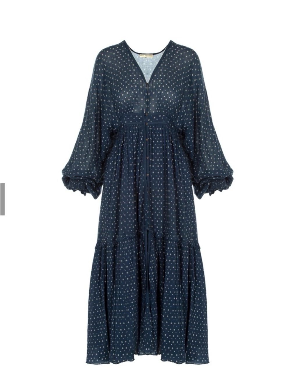 Ulla Johnson Paulette Women's Navy Long Sleeve Maxi Dress